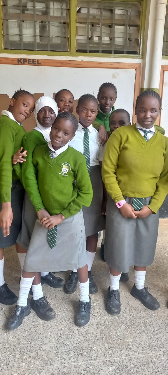 Group photo of students after Period Pride Kenya educational session